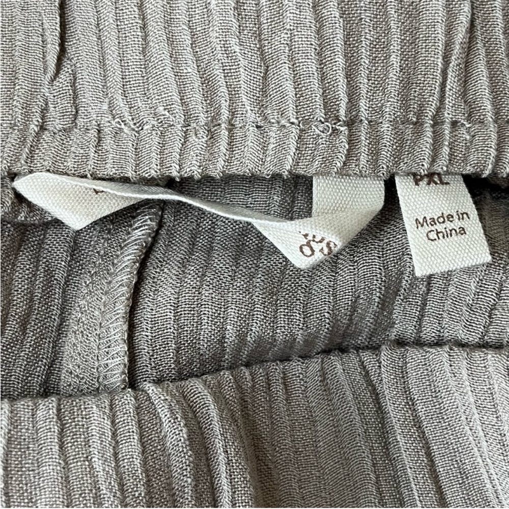 SOFT SURROUNDINGS NWT OCEO GAUZE WIDE LEG PANTS IN PEBBLE TAUPE PETITE XL - Picture 12 of 14